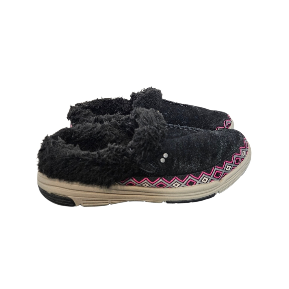 Ryka Size ADVENTURE Black Suede Loafers‎ Mules Clogs Women's Shoes Size 7